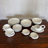 1/28 Rosenthal Cupola Geschirr Von Mario Bellini Aus Porzellan 80Er Vintage von HannoverVintagestore