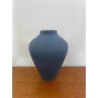 Blaue Fat Lava Vase Aus Keramik 60Er 70Er Mid Century Vintage von HannoverVintagestore