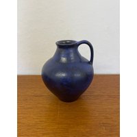 Blaue Van Daalen Vd Keramik Vase 103/15 Mid Century 60Er Vintage von HannoverVintagestore