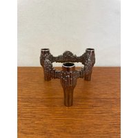 Bmf Stoff Nagel Kerzenständer/Kerzenhalter Zum Stecken Chrom Silber 60Er 70Er Mid Century Vintage von HannoverVintagestore