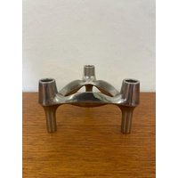 Bmf Stoff Nagel Kerzenständer/Kerzenhalter Zum Stecken Chrom Silber Made in West Germany 60Er 70Er Mid Century Vintage von HannoverVintagestore