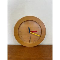 Bo Design Uhr/Wanduhr Aus Holz Mit Junghans Quartz Uhrwerk 80Er Vintage von HannoverVintagestore