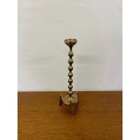 Brutalist Kerzenhalter/Kerzenständer Von Bockholt Kunstgewerbe Aus Massivem Messing in Gold 50Er 60Er Mid Century Vintage von HannoverVintagestore