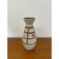 Fat Lava Scheurich Vase 522 16 Aus Keramik Mit Gelb Und Orange 50Er 60Er Mid Century Vintage von HannoverVintagestore