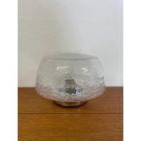 Große Deckenleuchte Oder Wandleuchte Mit Bubble-Glas-Kuppel Und Chrom 70Er Mid Century Vintage von HannoverVintagestore