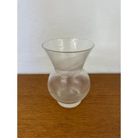 Kleine Vintage Swirl Vase Aus Glas 70Er Mid Century von HannoverVintagestore