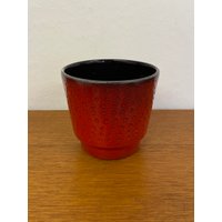 Mid Century Erdbeer Keramik Blumentopf Von Fratelli Fanciullacci Für Bitossi Rot 60Er Vintage von HannoverVintagestore