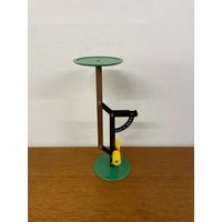 Sergio Carpani Balance Wakita Hi-Tecs Wage/Briefwage Made in Japan Im Memphis Design Grün Und Gelb 80Er Vintage von HannoverVintagestore