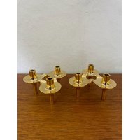 Set 2 Orion Bmf Stoff Nagel Kerzenständer/Kerzenhalter Zum Stecken in Gold 60Er 70Er Mid Century Vintage Set 2 Orion Bmf Stoff Nagel Kerzenständer/Kerzenhalter Zum Stecken in Gold 60Er 70Er Mid Century Vintage von HannoverVintagestore