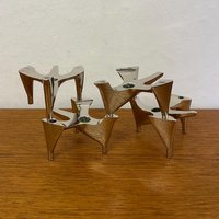 Set 4 Hammonia Motard „Vogelflug" Kerzenhalter Zum Stecken in Silber Chrom Space Age 70Er Mid Century Vintage Set 4 Hammonia Motard „Vogelflug" Kerzenhalter Zum Stecken in Silber Chrom Space Age 70Er Mid Century Vintage von HannoverVintagestore