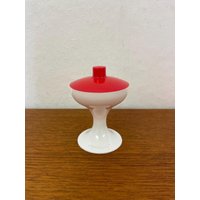 Space Age Assugrin Süßstoff Spender/Dose Aus Kunststoff in Rot Und Weiß 70Er Mid Century Vintage von HannoverVintagestore