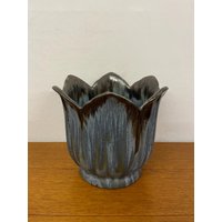 Tulpen Blumentopf/Pflanzkübel Von Bn in Blau 70Er Mid Century Vintage von HannoverVintagestore