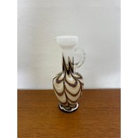 Vetreria Barieri Vase/Krug Von Opaline Florence Aus Glas 70Er Mid Century Vintage von HannoverVintagestore