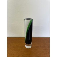 Vintage Kosta Boda Vase Von Bengt Edenfalk Aus Glas Swirl Grün 70Er Mid Century von HannoverVintagestore