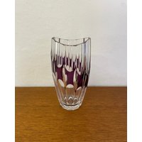 Vintage Kristallvase/Vase Aus Glas Mit Lila Vintage Kristallvase/Vase Aus Glas Mit Lila von HannoverVintagestore