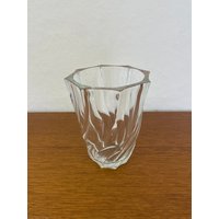 Vintage Luminarc Swirl Vase Aus Glas Made in France 70Er Mid Century von HannoverVintagestore