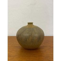 studio Keramik Vase/Single Flower Kugelvase in Braun 50Er 60Er Mid Century Vintage von HannoverVintagestore