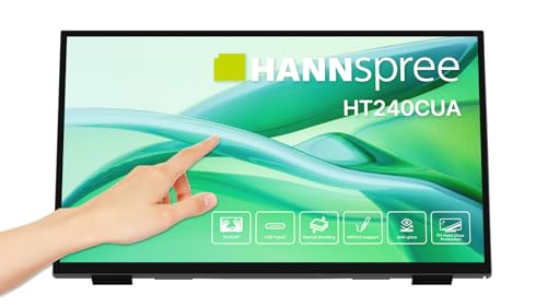 HANNspree HT240CUA 60,45cm (23,8") Multitouch-Monitor 270cd USB Typ-C HDMI DP Lautsprecher USB VESA Neigbar USB Hub MPP 2.0 Support von Hannspree