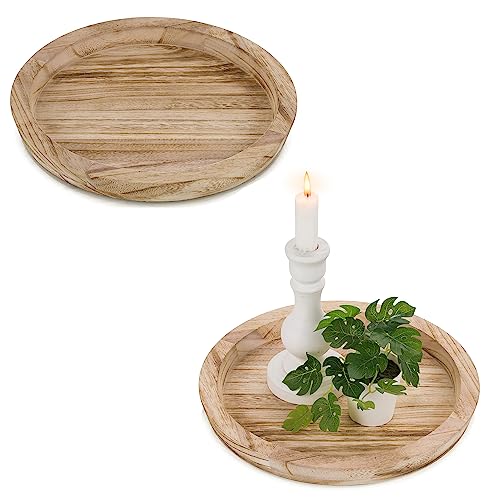 Hanobe Holztablett Rund Deko Tablett: Tablett Holz Serviertablett Dekotablett Leicht Verbranntes Naturholz Kunsthandwerk 2er Set Rundes Tabletts für Montessori Activity Kerzen Teelicht Kerzentablett Hanobe Holztablett Rund Deko Tablett: Tablett Holz Serviertablett Dekotablett Leicht Verbranntes Naturholz Kunsthandwerk 2er Set Rundes Tabletts für Montessori Activity Kerzen Teelicht Kerzentablett von Hanobe