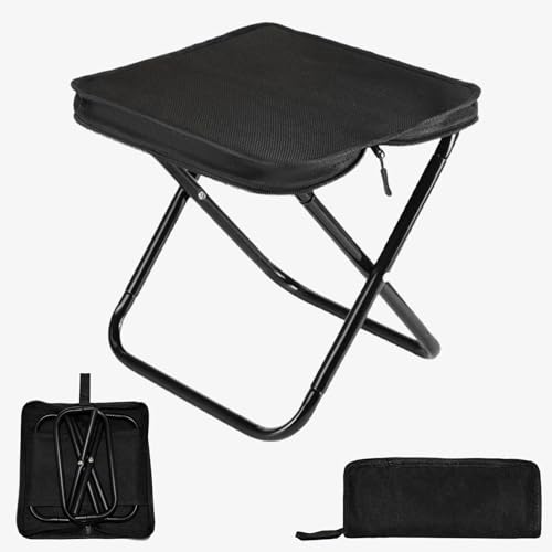Kleiner Tragbarer Klapphocker, Camping Hocker,TragfäHigkeit 100 Kg, Hocker Klappbar für Wandern Garten Angeln Grillen Strand von Hanrd