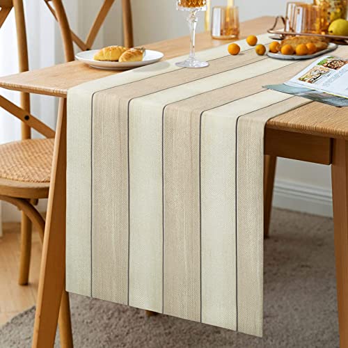 Tischläufer Beige Tischläufer Modern Wohnzimmer Tischläufer Herbst Tischläufer Platzsets Tischläufer Geburtstag Tischmatten für Esstisch Party Hochzeit Tischläufer Vintage 40x140 cm Leinen Tischläufer von Hanrunsi