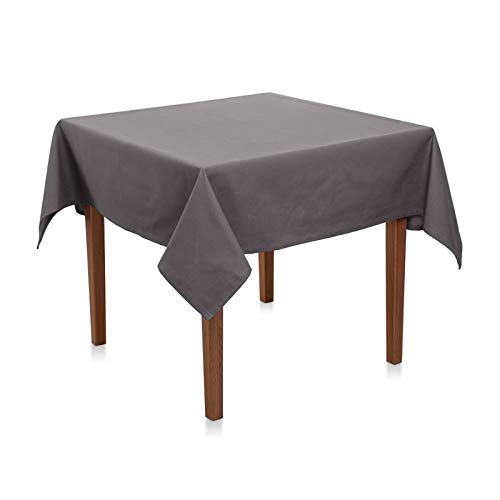 Biertisch Tischdecke Uni Polyester - Einfarbig, Pflegeleicht, Bügelfrei, Biertischtischdecke, Für Bierzeltgarnitur (Grau, 110x270 cm) von Hans-Textil-Shop