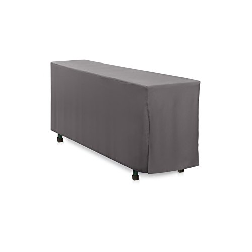Biertischhusse 220x70 cm Grau Polyester Bodenlang - Pflegeleicht, Bügelarm bis Bügelfrei, Qualität Made in EU von Hans-Textil-Shop