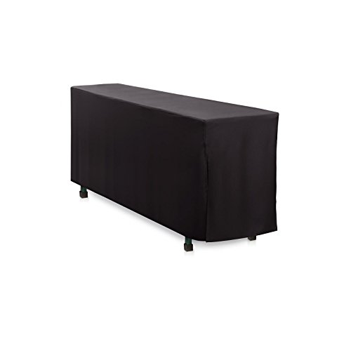 Hans-Textil-Shop Biertischhusse 220x70 cm Schwarz Polyester Bodenlang - Pflegeleicht, Bügelarm bis Bügelfrei, Qualität Made in EU von Hans-Textil-Shop