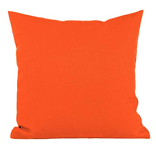 Hans-Textil-Shop Kissenbezug 30x30 cm Orange Polyester von Hans-Textil-Shop