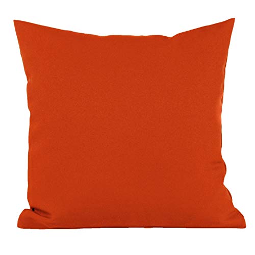 Hans-Textil-Shop Kissenbezug 30x30 cm Terracotta Polyester von Hans-Textil-Shop