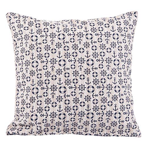 Hans-Textil-Shop Kissenbezug 40x40 cm Anker Steuerrad Rettungsring (Deko, Sofa, Kissen, Kissenhülle) von Hans-Textil-Shop