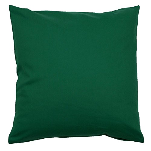 Kissenbezug 40x80 cm Uni Dunkelgrün Baumwolle Dekokissen Kissenhülle Couchkissen Sofakissen Deko Reißverschluss Kissenbezug 40x80 cm Uni Dunkelgrün Baumwolle Dekokissen Kissenhülle Couchkissen Sofakissen Deko Reißverschluss von Hans-Textil-Shop