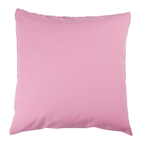 Hans-Textil-Shop Hochwertiger Kissenbezug 50 x 50 cm in Rosa aus Baumwolle Canvas - Vielseitig Einsetzbar für Sofa, Sitzkissen, Stuhlkissen, Dekokissen, Strapazierfähig, Made in Europa, Waschbar von Hans-Textil-Shop