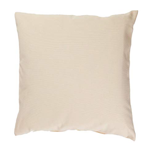 Hans-Textil-Shop Kissenbezug Uni Creme Natur Beige Bio Baumwolle (30x30 cm) - Kissenhülle, Kopfkissen, Deko, Qualität Made in EU von Hans-Textil-Shop