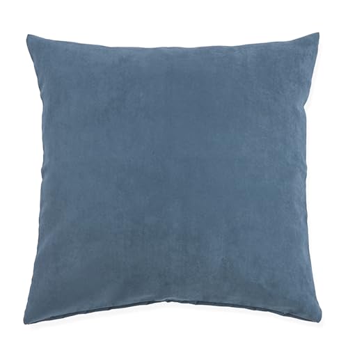 Hans-Textil-Shop Kissenbezug Kunstleder - Kissenhülle, Kissen, Dekokissen, Sofakissen, Kopfkissen, Zierkissen, Couchkissen, Kopfkissenbezug (Fernblau, 40 x 40 cm) von Hans-Textil-Shop