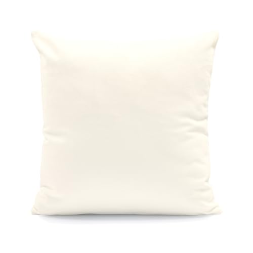 Kissenbezug 20×30 Creme Baumwolle Uni – Kissenhülle Sofa Couch Dekokissen Sofakissen mit Reißverschluss, cremefarbene Kissenhülle von Hans-Textil-Shop
