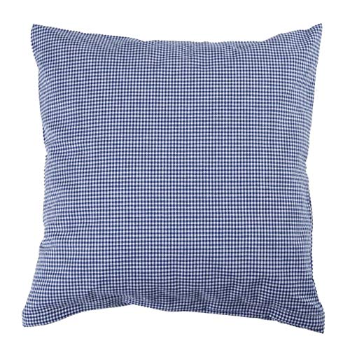 Hans-Textil-Shop Kissenbezug 40x40 cm Karo 2x2 mm Blau Baumwolle - Kariert, Kissenhülle, Deko, Sofa, Qualität Made in EU von Hans-Textil-Shop