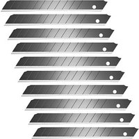 10 Hansa Cuttermesser-Klingen Ersatzklingen schwarz 9 mm von Hansa