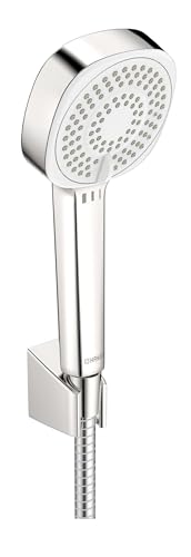 HANSA HANSABASICJET Style Handbrause Set, Wandmontage, 3-strahlig, Eco, chrom, 44600133 von Hansa