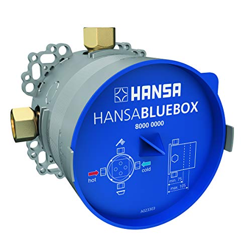 Hansa 80000000 Unterputz-Grundeinheit / Einbaukörper HANSABLUEBOX | Multifix-Befestigungssystem, eigensicher gegen Rückfließen im häuslichen Gebrauch, ohne Vorabsperrung | Einbautiefe: 75 – 105 mm von Hansa