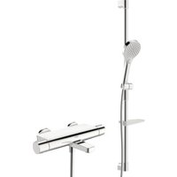 Hansa Duschsystem HANSAOPTIMA m Thermostat, Wandmontage (2-Loch), chrom von Hansa