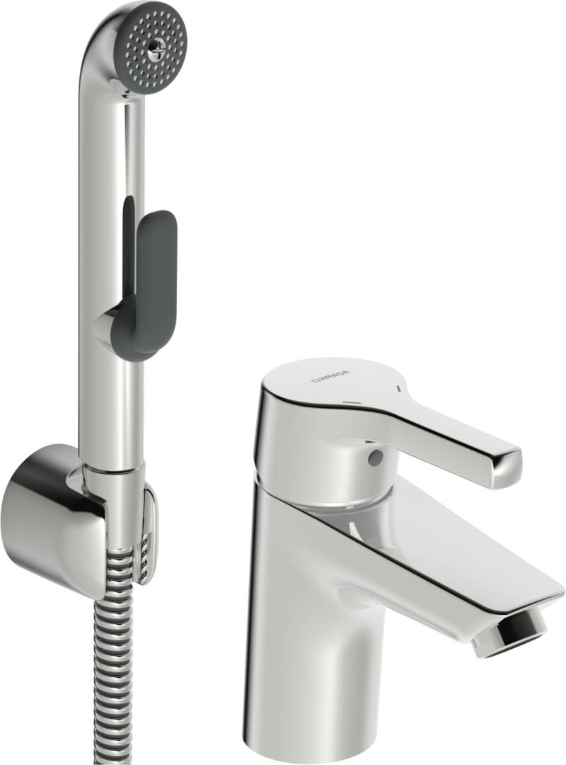 HANSA HANSAPALENO Waschtischarmatur mit Funktionsbrause, chrom, 56402203 von Hansa