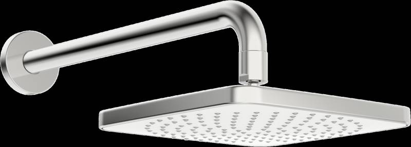 HANSA HANSABASICJET Style Kopfbrause, eckig, chrom, 44360200 von Hansa