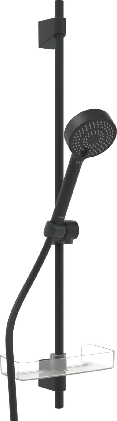 HANSA HANSABASICJET Wandstangen-Brausenset, Länge 960 mm, Anti-Kalk-Technik, 3-strahlig, Handbrause Durchmesser 95 mm, 4467013333 von Hansa