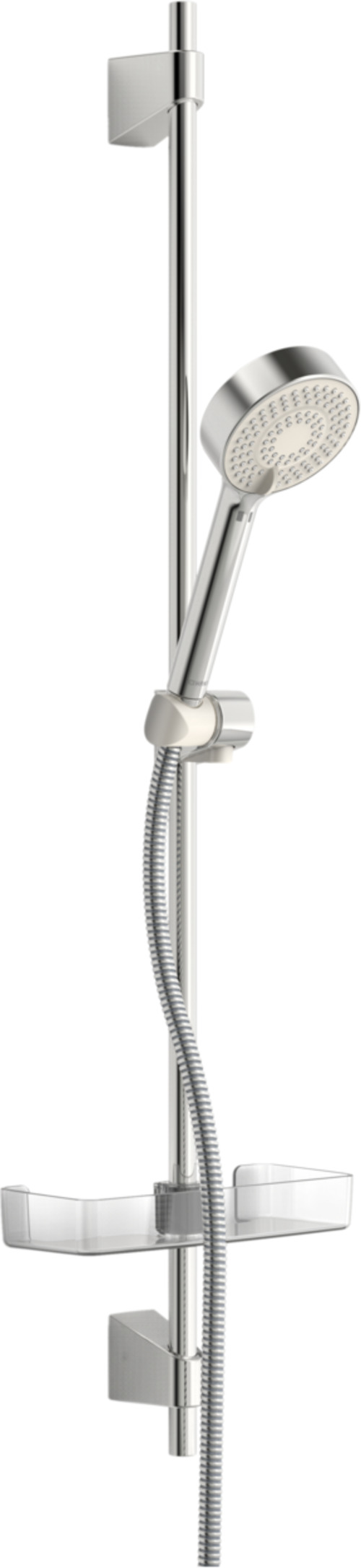 HANSA HANSABASICJET Wandstangen-Brausenset, Länge 960 mm, Anti-Kalk-Technik, 3-strahlig, Handbrause Durchmesser 95 mm, 44670133 von Hansa