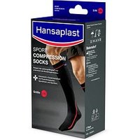Hansaplast Kompressionsstrümpfe, geschlossene Spitze SPORT COMPRESSION schwarz Größe L/XL 1 Paar von Hansaplast