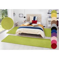 HANSE Home Bettumrandung "Fancy" Höhe 7 mm 3 Stk. tlg. Unifarben, Bettvorleger, 3-teiliges Läufer-Set fürs Schlafzimmer von Hanse Home