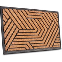 HANSE Home Fußmatte "Mix Mats Gummi Kokos Labyrinth, Türmatte" rechteckig 20 mm Höhe Strapazierfähig, pflegeleicht, robust, wetterfest, UV-beständig von Hanse Home