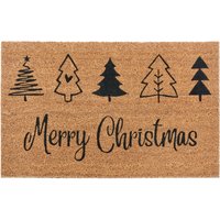 HANSE Home Fußmatte "Mix Mats Kokos Christmas Trees, Türmatte", rechteckig, 15 mm Höhe, Weihnachten, Schmutzfangmatte, Outdoor, Rutschfest, Innen, Kokosmatte HANSE Home Fußmatte "Mix Mats Kokos Christmas Trees, Türmatte", rechteckig, 15 mm Höhe, Weihnachten, Schmutzfangmatte, Outdoor, Rutschfest, Innen, Kokosmatte von Hanse Home