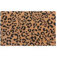 HANSE Home Fußmatte "Mix Mats Kokos Leopard Look, Türmatte" rechteckig 15 mm Höhe Kokos, Schmutzfangmatte, Outdoor, Rutschfest, Innen, Kokosmatte, Flur von Hanse Home